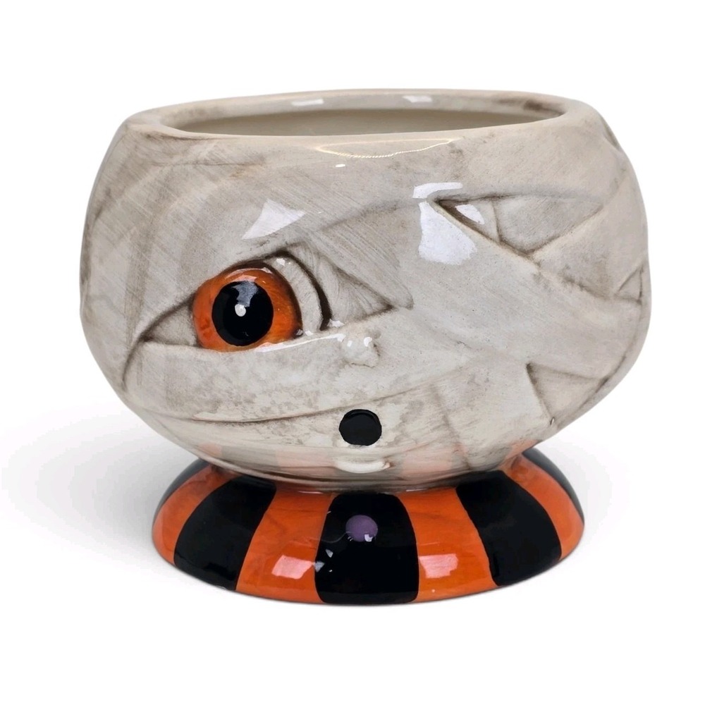Johanna Parker Halloween Mummy Snack Bowl Candy Dish Treat Bowl Decor